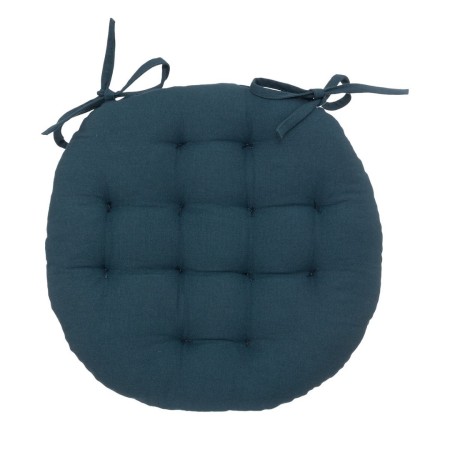Perna pentru scaun Anjali, bumbac, bleu, D.38 cm, 131649T