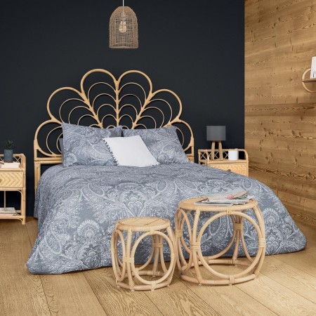Cuvertura pat Marie, 2 persoane, 3 piese, poliester, gri, 240x260 cm, 131770B