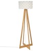 Lampadar Moki, bambus, polipropilena, alb, 1XE27, H.150 cm, 135460
