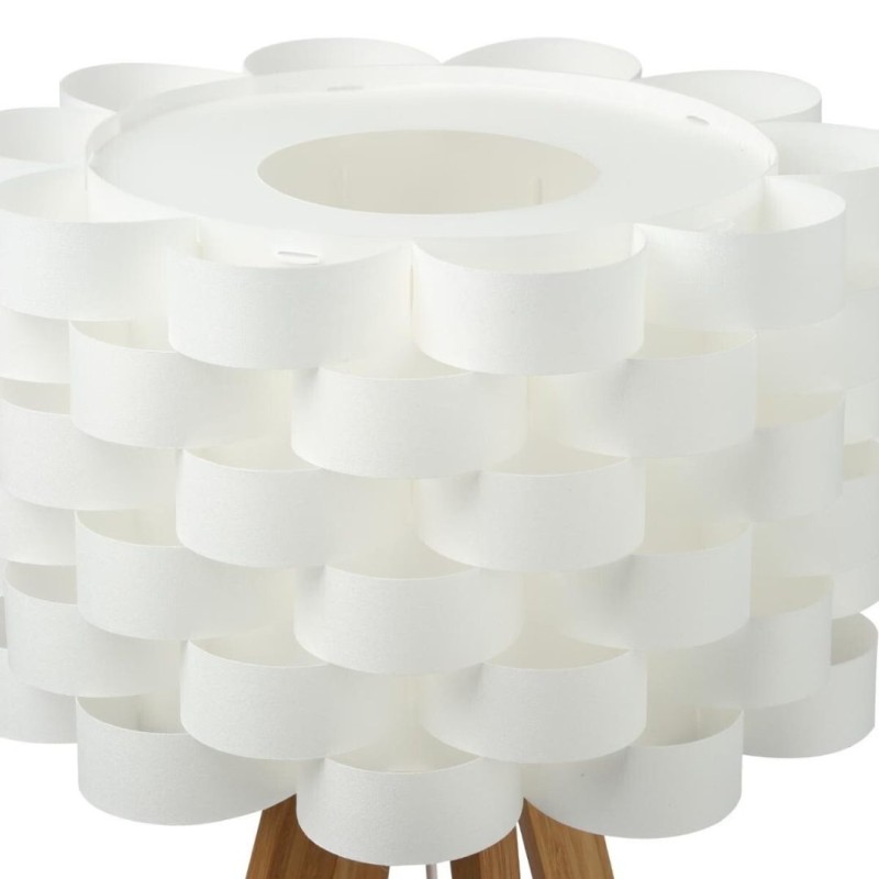 Lampadar Moki, bambus, polipropilena, alb, 1XE27, H.150 cm, 135460