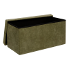 Bancheta pliabila Lysandre, MDF, poliester, verde khaki, L.76 cm, 140091I