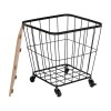 Masuta laterala Jordi, metal, negru, blat din MDF, L.40 cm, 140347