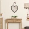 Oglinda Hearts, rama MDF, taupe, H.40 cm, 141260