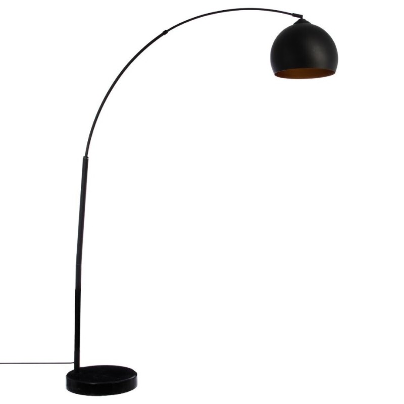 Lampadar Hyto, marmura, metal, negru, 1XE27, H.177 cm, 145221