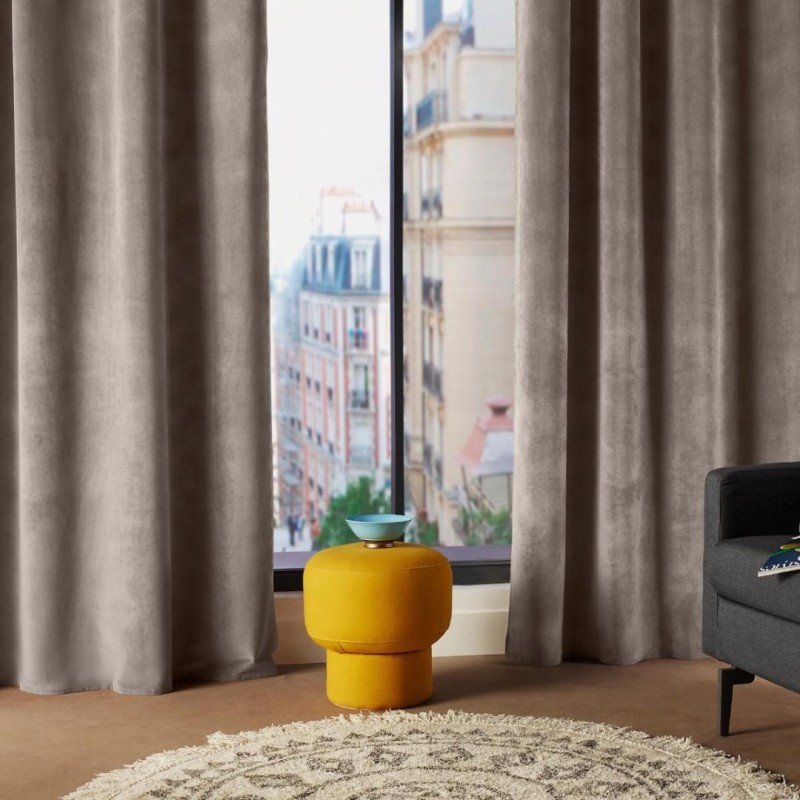 Draperie Lilou, poliester, taupe, 140x260 cm, 146202C