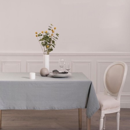 Fata de masa Jane, bumbac, gri deschis, 140x240 cm, 146340B