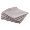 Set 4 servetele Chambray, bumbac, gri, 40x40 cm, 146341B