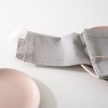 Set 4 servetele Chambray, bumbac, gri, 40x40 cm, 146341B
