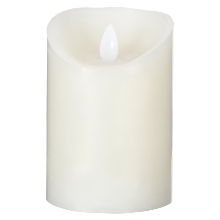 Lumanare LED, ceara, alb, D.10 cm, 148103A