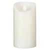 Lumanare LED, ceara, alb, D.10 cm, 148104A