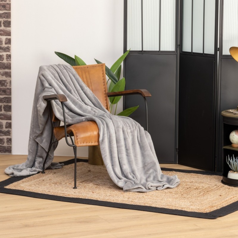 Patura Ollis, poliester, gri, 180x230 cm, 156048B