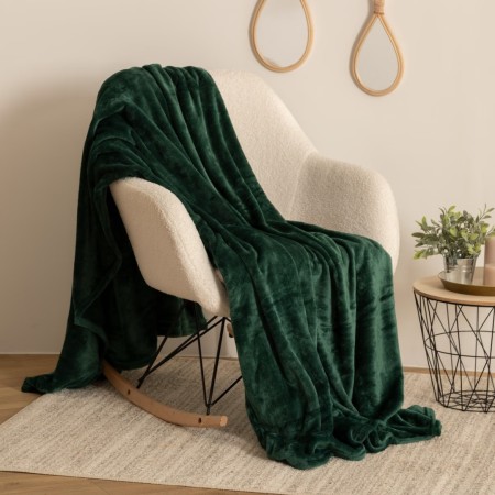 Patura Ollis, poliester, verde, 180x230 cm, 156048H