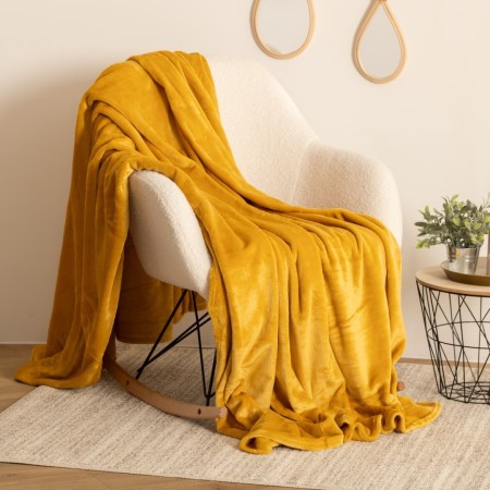 Patura Ollis, poliester, galben, 180x230 cm, 156048R