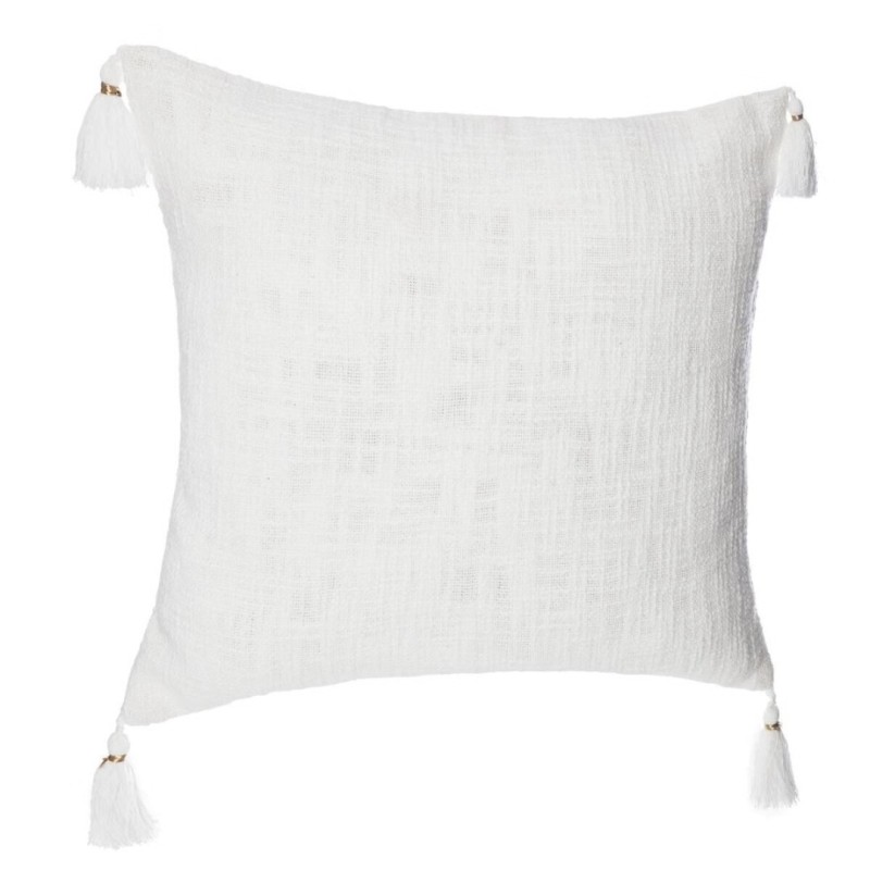Husa de perna Slub, bumbac, alb, 40x40 cm, 156175Z
