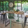 Scaun bar Joris, metal, lemn, negru, H.79 cm, 156987B