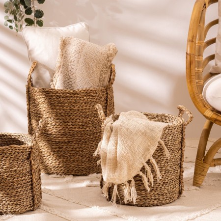 Set 3 cosuri depozitare Kilian, stuf, D.22/26/34 cm, 157047