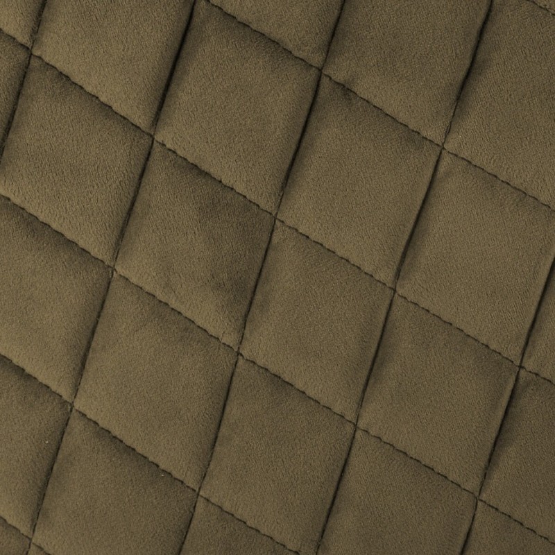 Fotoliu catifea khaki Marlo, picioare din metal negru, cusaturi laterale ton-pe-ton, 157153D