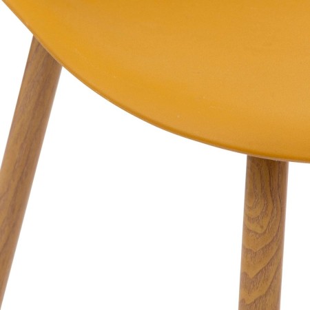 Scaun dining Taho, metal, polipropilena, galben, H.85 cm, 157268K
