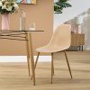 Scaun dining Taho, metal, polipropilena, bej, H.86 cm, 157268L