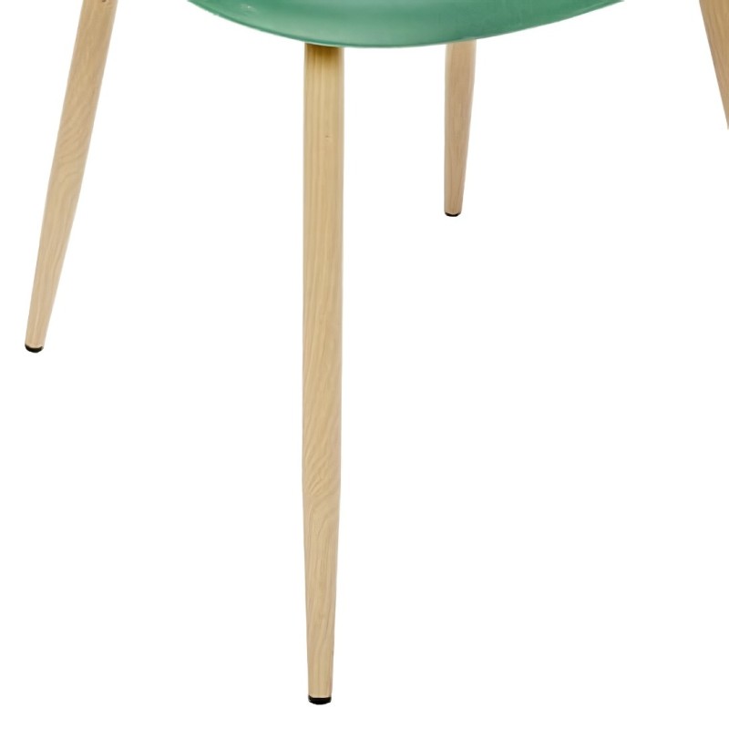 Scaun dining Taho, metal, polipropilena, verde, H.86 cm, 157268M