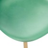 Scaun dining Taho, metal, polipropilena, verde, H.86 cm, 157268M