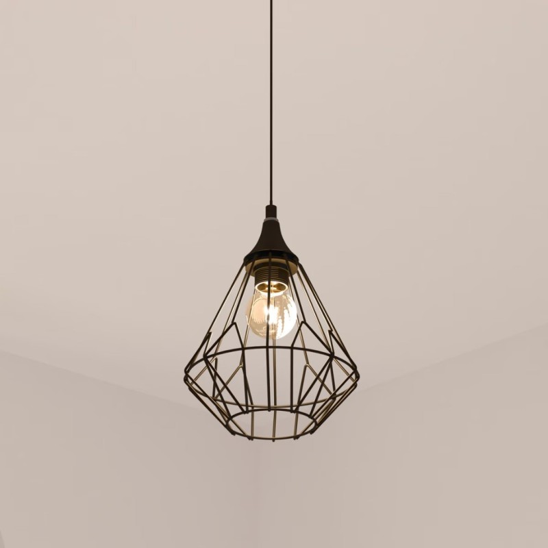 Suspensie Flave, metal, negru, 1XE27, D.19 cm, 157700