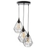 Suspensie Kaore, metal, negru, 3XE27, D.25 cm, 161602