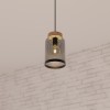Suspensie Zely, metal, negru, 1XE27, D.15 cm, 161721A