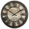 Ceas de perete Robin, metal, sticla, maro, D.20 cm, 162266