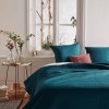 Cuvertura pat Dolce, 2 persoane, 3 piese, poliester, albastru, 260x240 cm, 163920Q