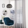 Perdea Louis, poliester, gri, 140x240 cm, 163924B