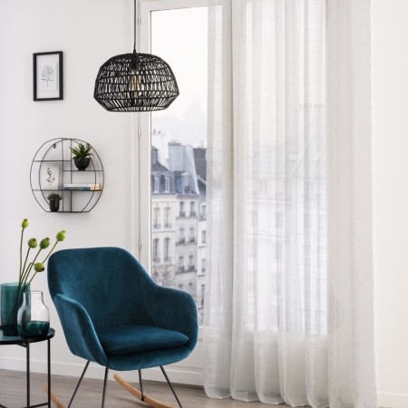 Perdea Louis, poliester, alba, 140x240 cm, 163924Z