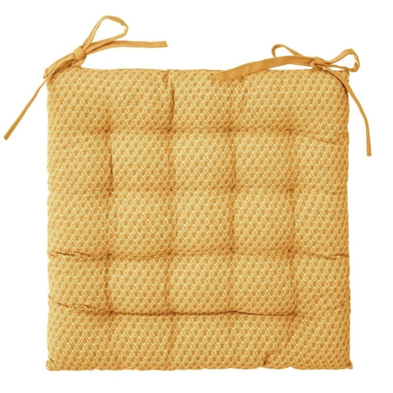 Perna pentru scaun Otto, bumbac, galben, 38x38 cm, 163962R