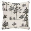 Husa de perna Palm, poliester, alb/negru, 40x40 cm, 164009G