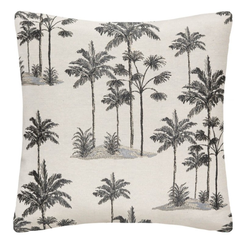 Husa de perna Palm, poliester, alb/negru, 40x40 cm, 164009G