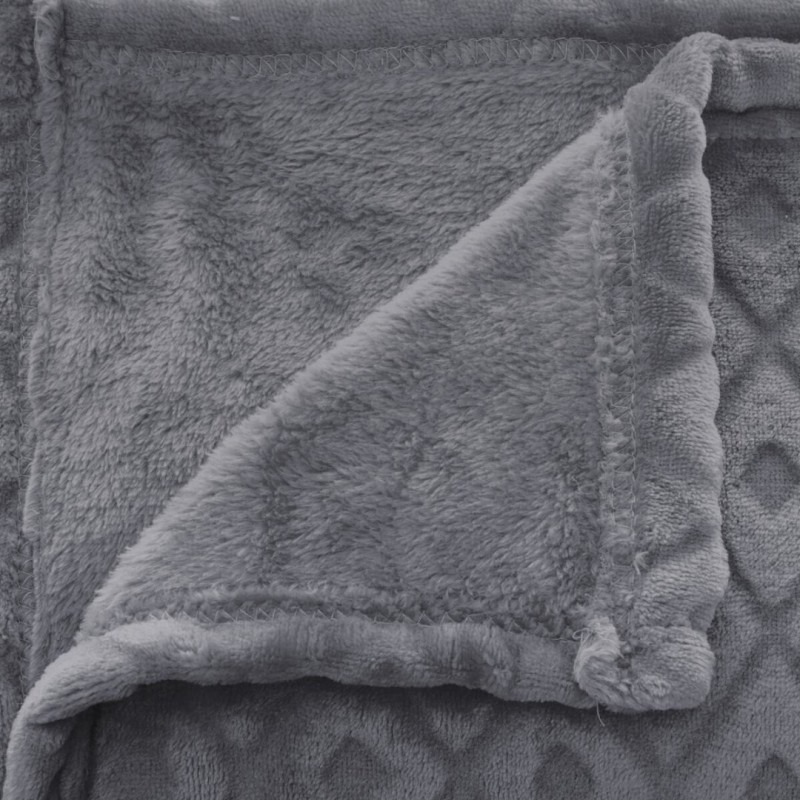 Patura Losange, poliester, gri, 180x230 cm, 164045L