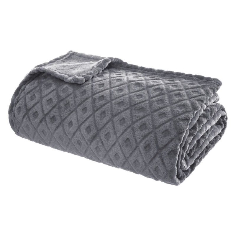 Patura Losange, poliester, gri, 180x230 cm, 164045L