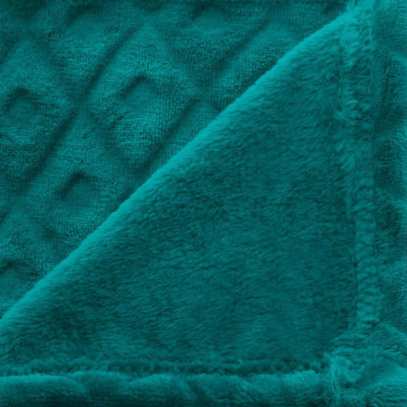 Patura Losange, poliester, bleu, 180x230 cm, 164045Q