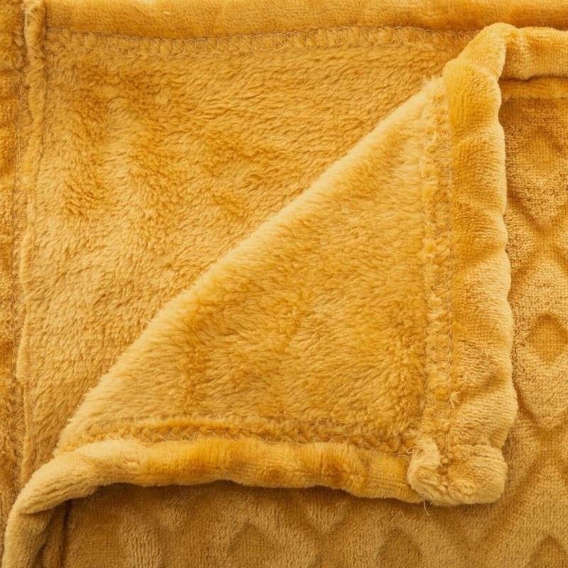 Patura Losange, poliester, galben mustar, 180x230 cm, 164045R