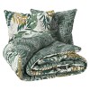 Lenjerie de pat Tropik, 2 persoane, 3 piese, bumbac, verde, 240x220 cm, 164109