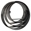 Set 3 rafturi Juni, metal, negru model plasa, D.25/30/35 cm, 166583