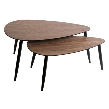 Set 2 masute Mileo, lemn, MDF, maro, L.88/98 cm, 166641