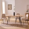 Masa dining Roxas, metal, blat MDF, L.160 cm, 166716A