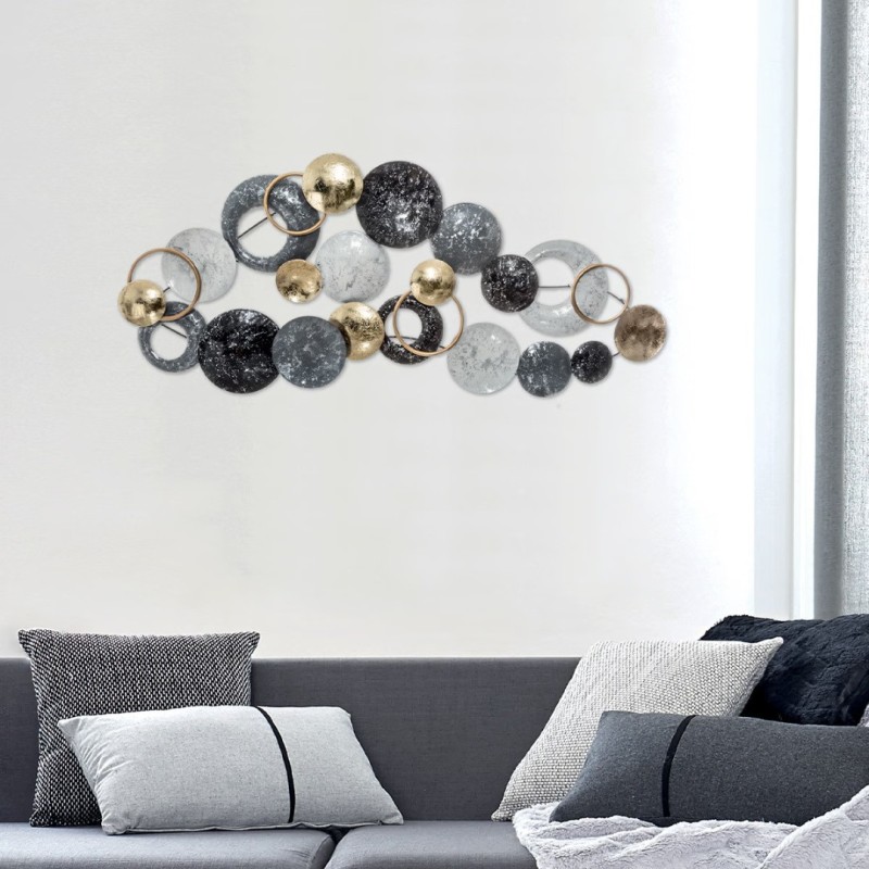 Decoratiune de perete Lali, metal, 93x43 cm, 166946
