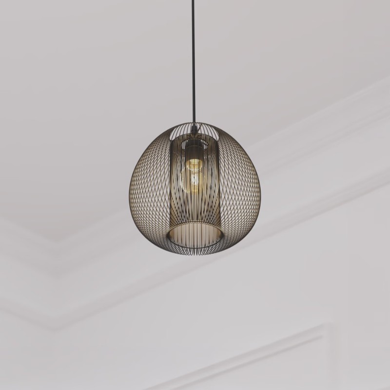 Suspensie Noda, metal, negru, 1XE27, D.28 cm, 167515