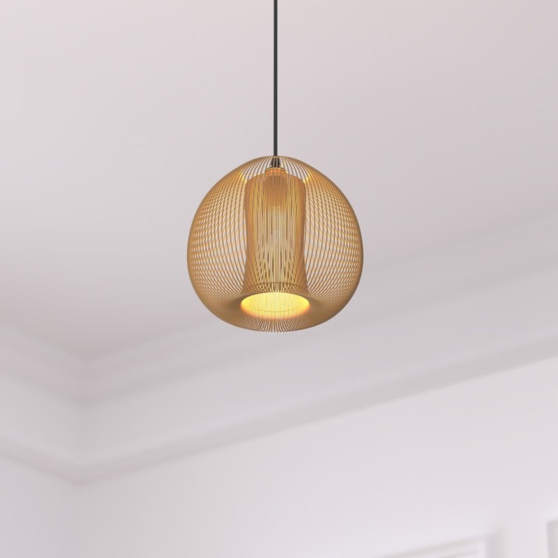 Suspensie Noda, metal, cupru, 1XE27, D.28 cm, 167515A