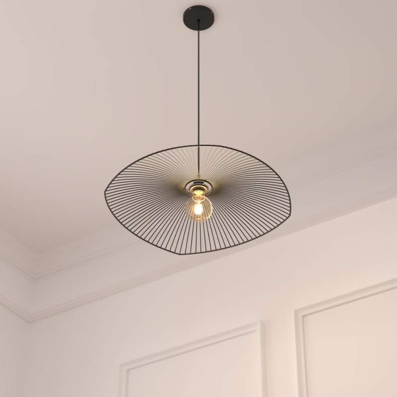 Suspensie Cuzco, metal, negru, 1XE27, D.58 cm, 167517