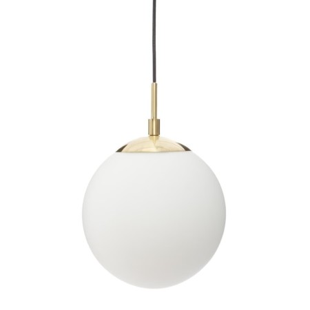 Suspensie Dris, metal, sticla, alba, 1XE14, D.20 cm, 167523