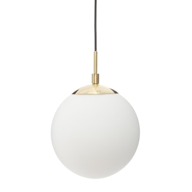Suspensie Dris, metal, sticla, alba, 1XE14, D.20 cm, 167523