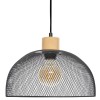 Suspensie Sam, metal, negru, 1XE27, D.30 cm, 168218